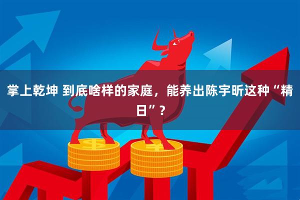 掌上乾坤 到底啥样的家庭,能养出陈宇昕这种“精日”?